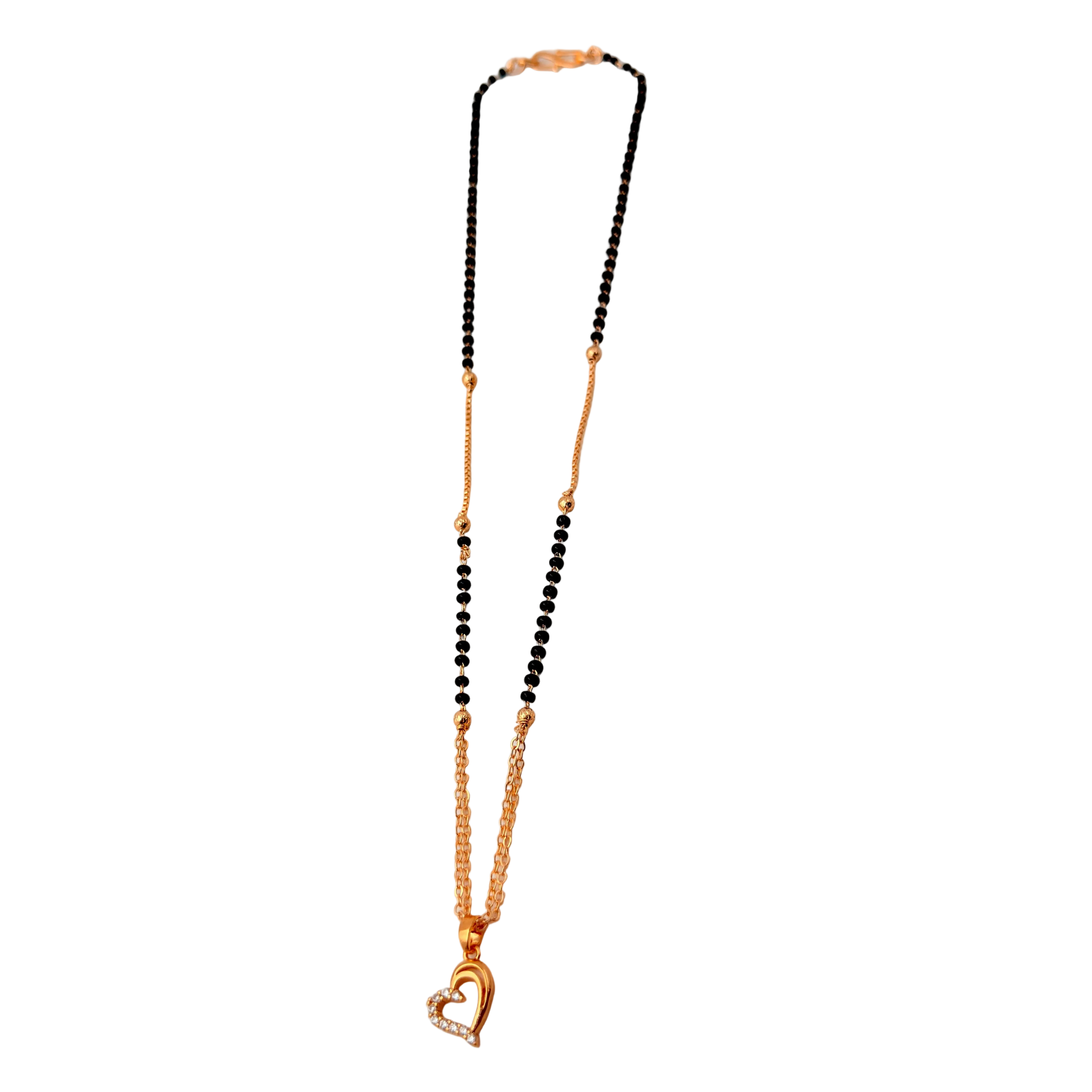Interlocked Heart Mangalsutra Necklace