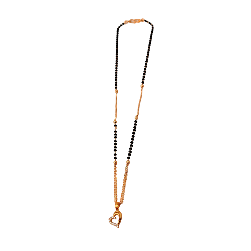 Interlocked Heart Mangalsutra Necklace