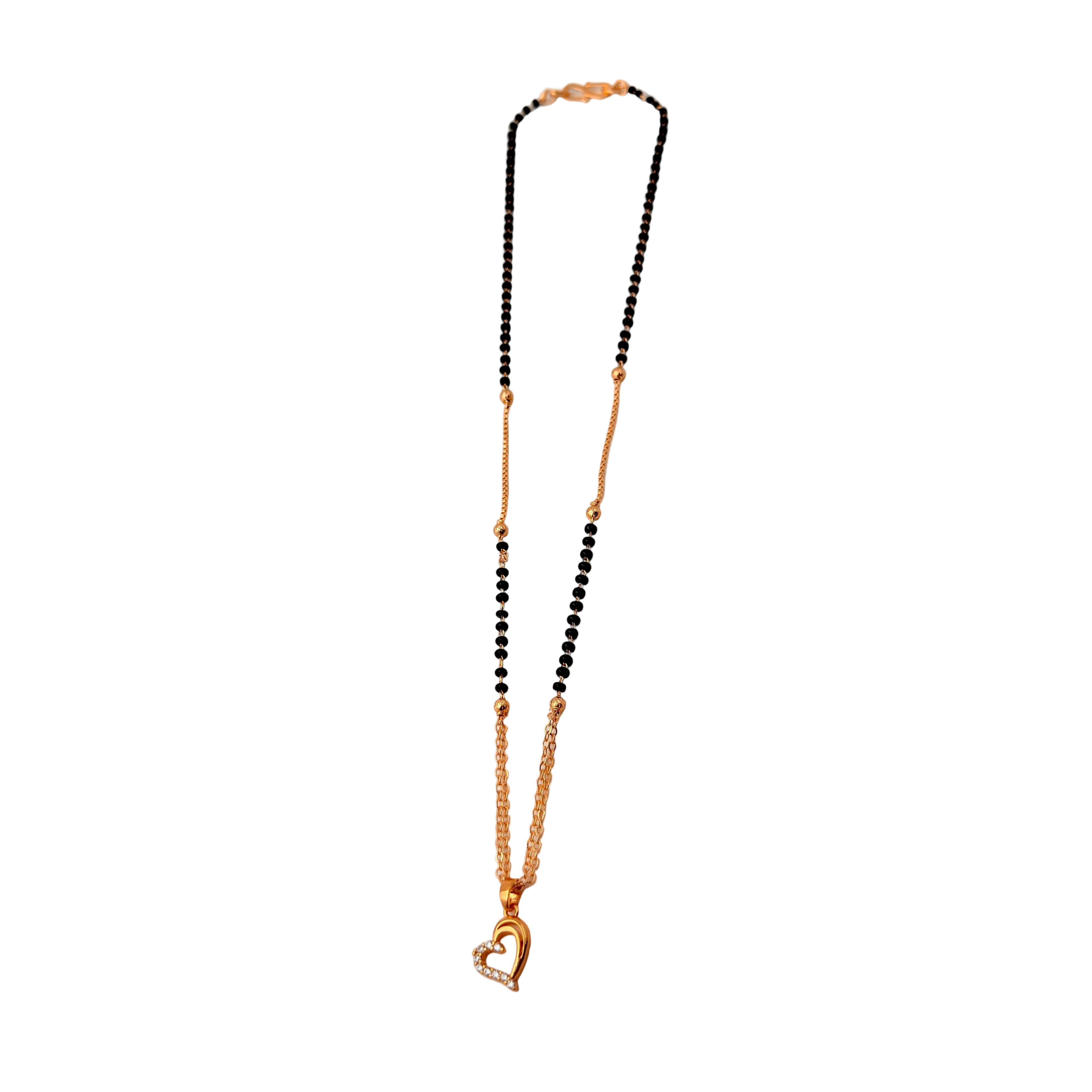 Interlocked Heart Mangalsutra Necklace