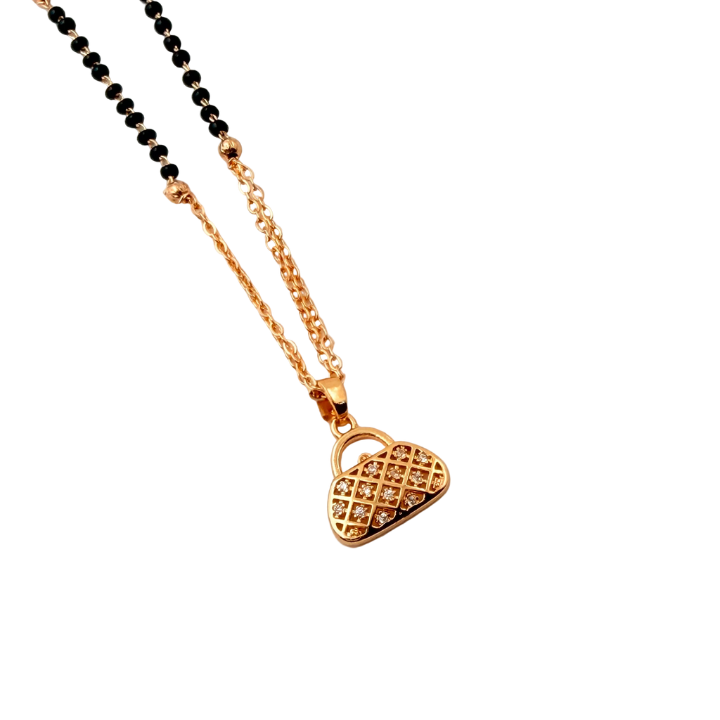 Heart Lock Mangalsutra Necklace