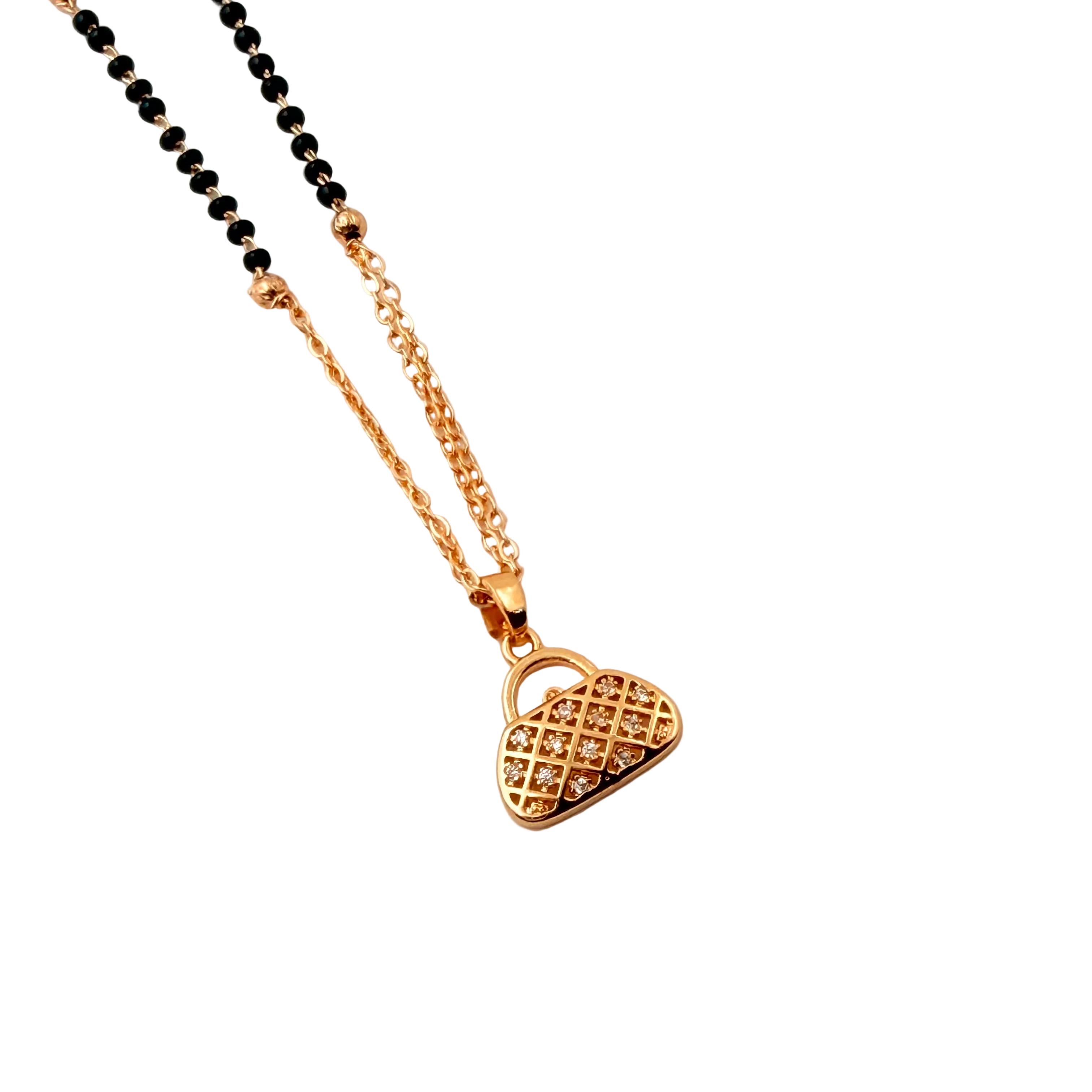 Heart Lock Mangalsutra Necklace