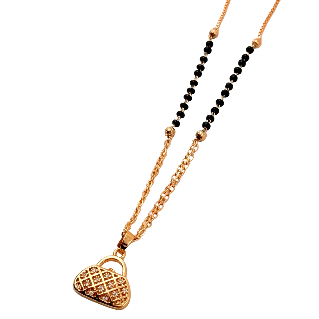 Heart Lock Mangalsutra Necklace