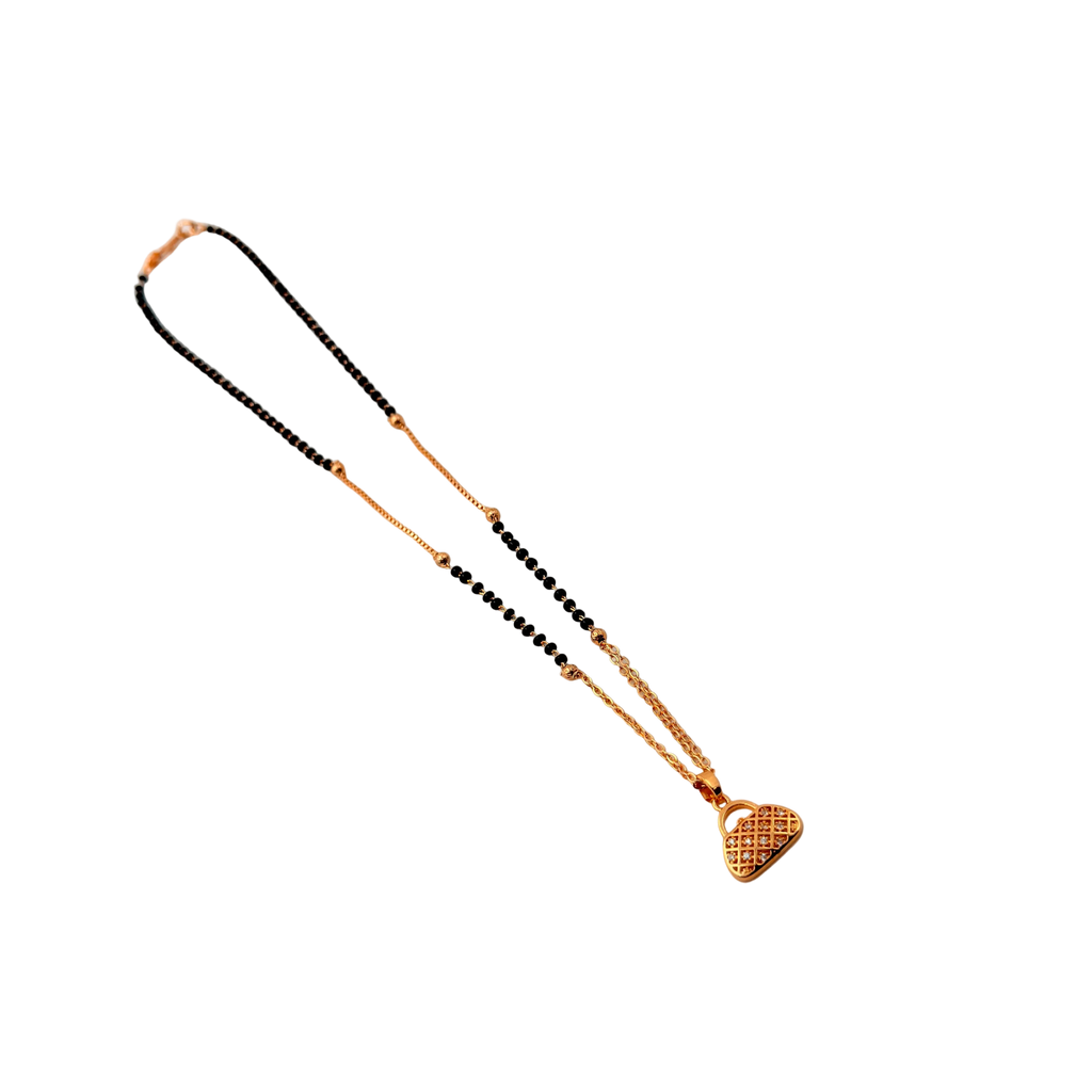 Heart Lock Mangalsutra Necklace
