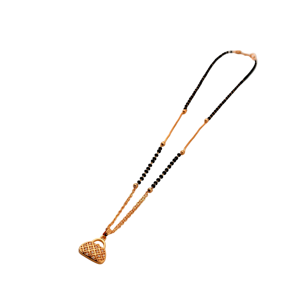 Heart Lock Mangalsutra Necklace