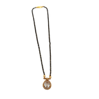 Crystal Teardrop Halo Mangalsutra Necklace