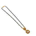 Floral Champagne Halo Mangalsutra Necklace