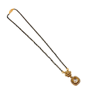 Floral Champagne Halo Mangalsutra Necklace