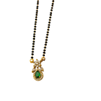 Emerald Bloom Drop Mangalsutra Necklace