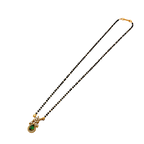 Emerald Bloom Drop Mangalsutra Necklace