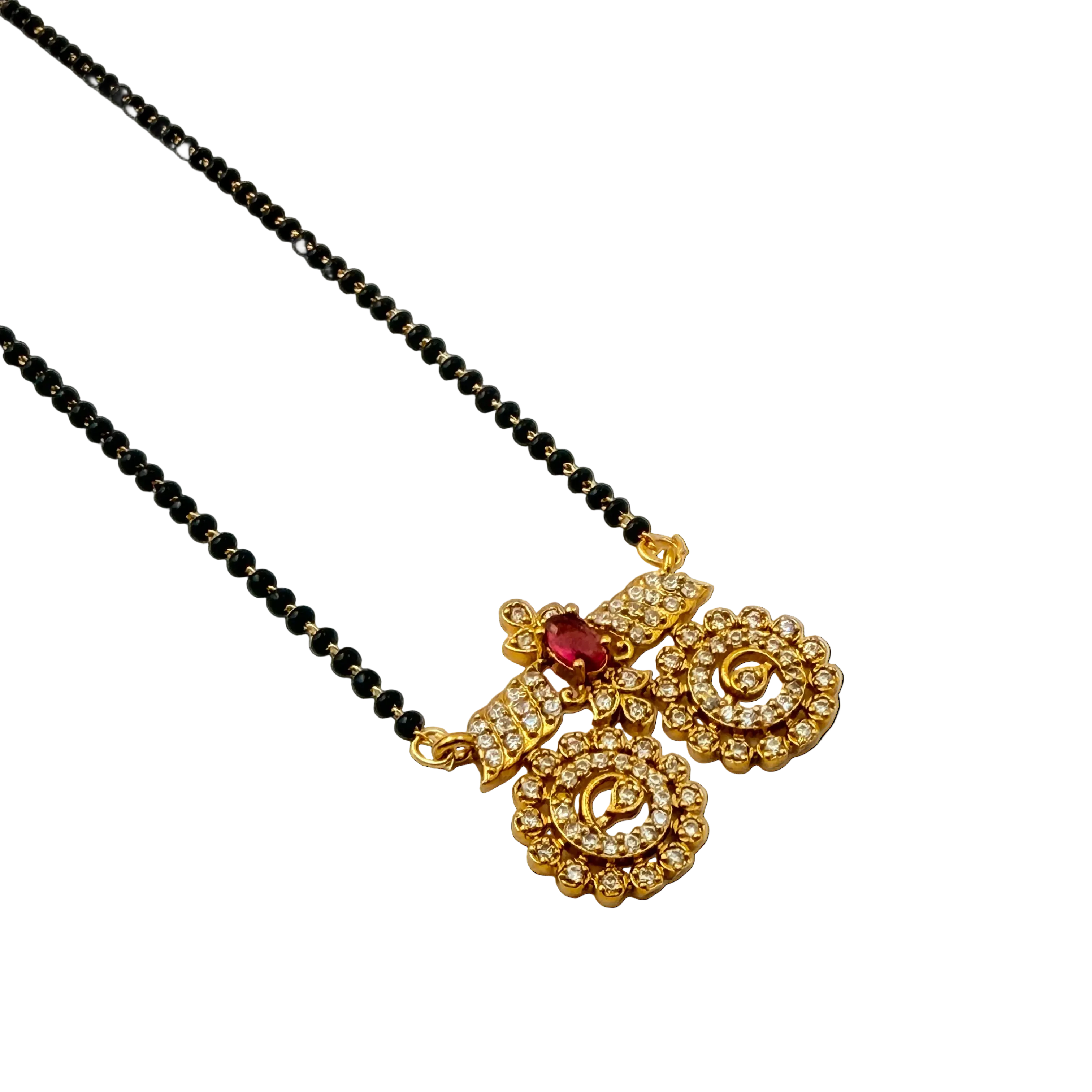 Royal Dual Peacock Mangalsutra Necklace