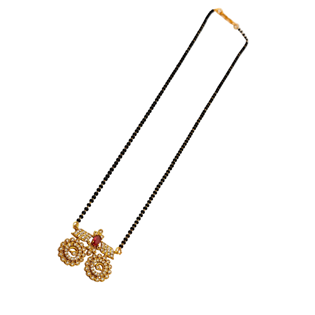 Royal Dual Peacock Mangalsutra Necklace