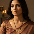 Royal Dual Peacock Mangalsutra Necklace