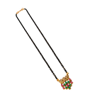 Floral Lattice Multicolor Mangalsutra Necklace