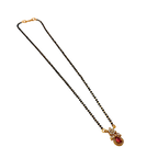 Ruby Teardrop Floral Mangalsutra Necklace