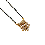 Champagne Crystal Crown Mangalsutra Necklace