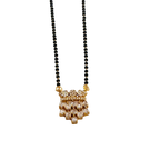 Champagne Crystal Crown Mangalsutra Necklace
