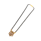 Champagne Crystal Crown Mangalsutra Necklace
