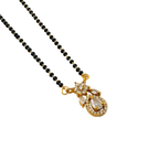 Champagne Teardrop Floral Mangalsutra Necklace