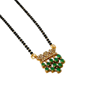Emerald Drop Crown Mangalsutra Necklace