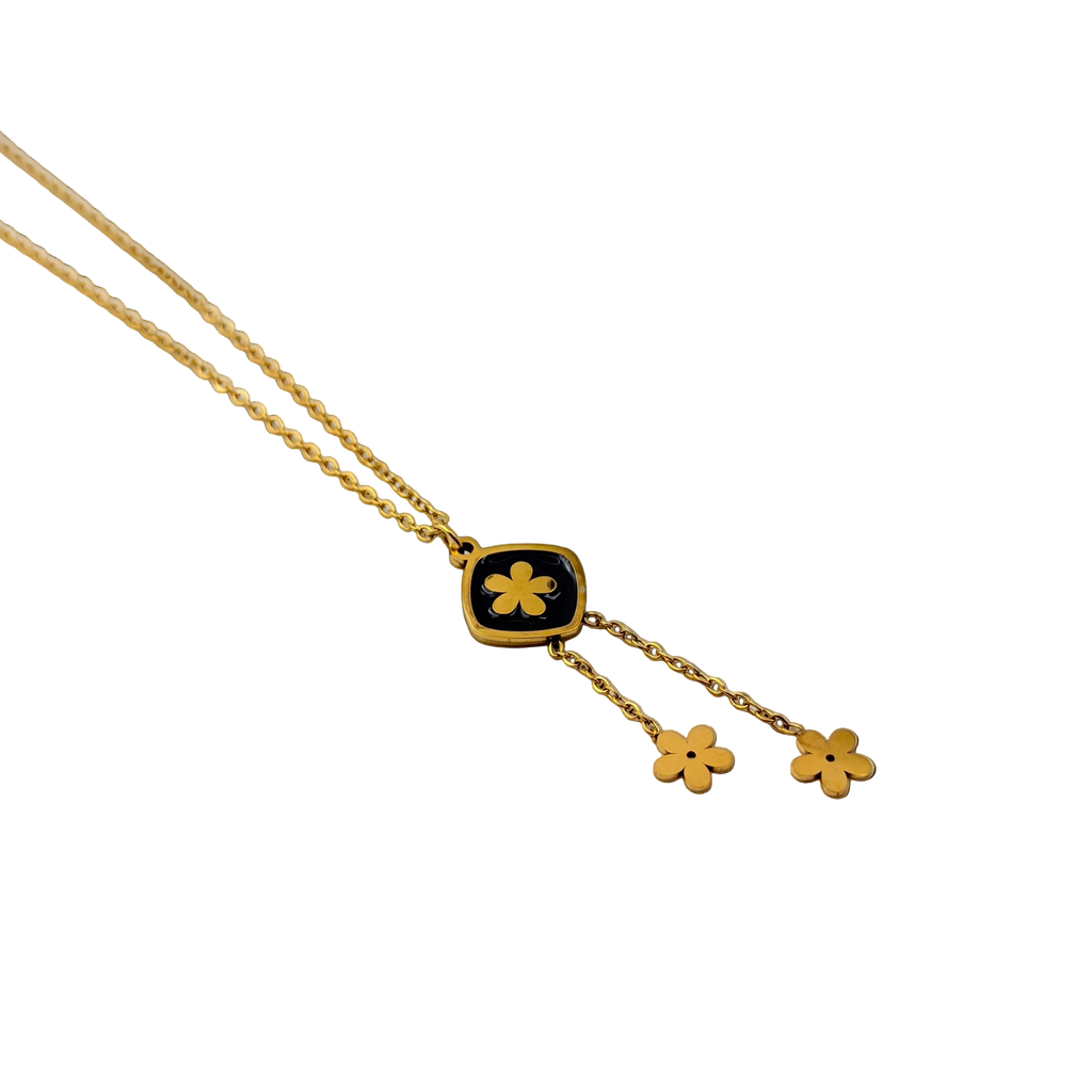 Midnight Bloom Drop Necklace
