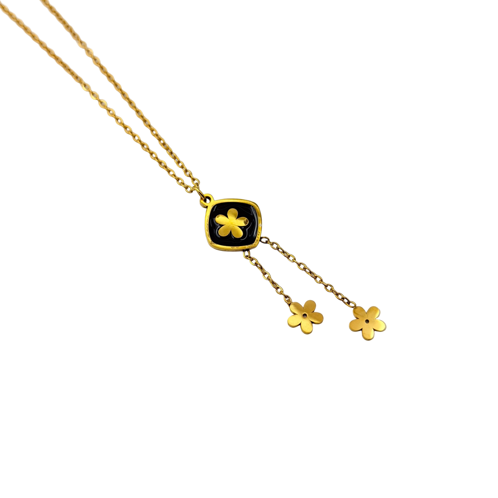 Midnight Bloom Drop Necklace