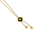 Midnight Bloom Drop Necklace