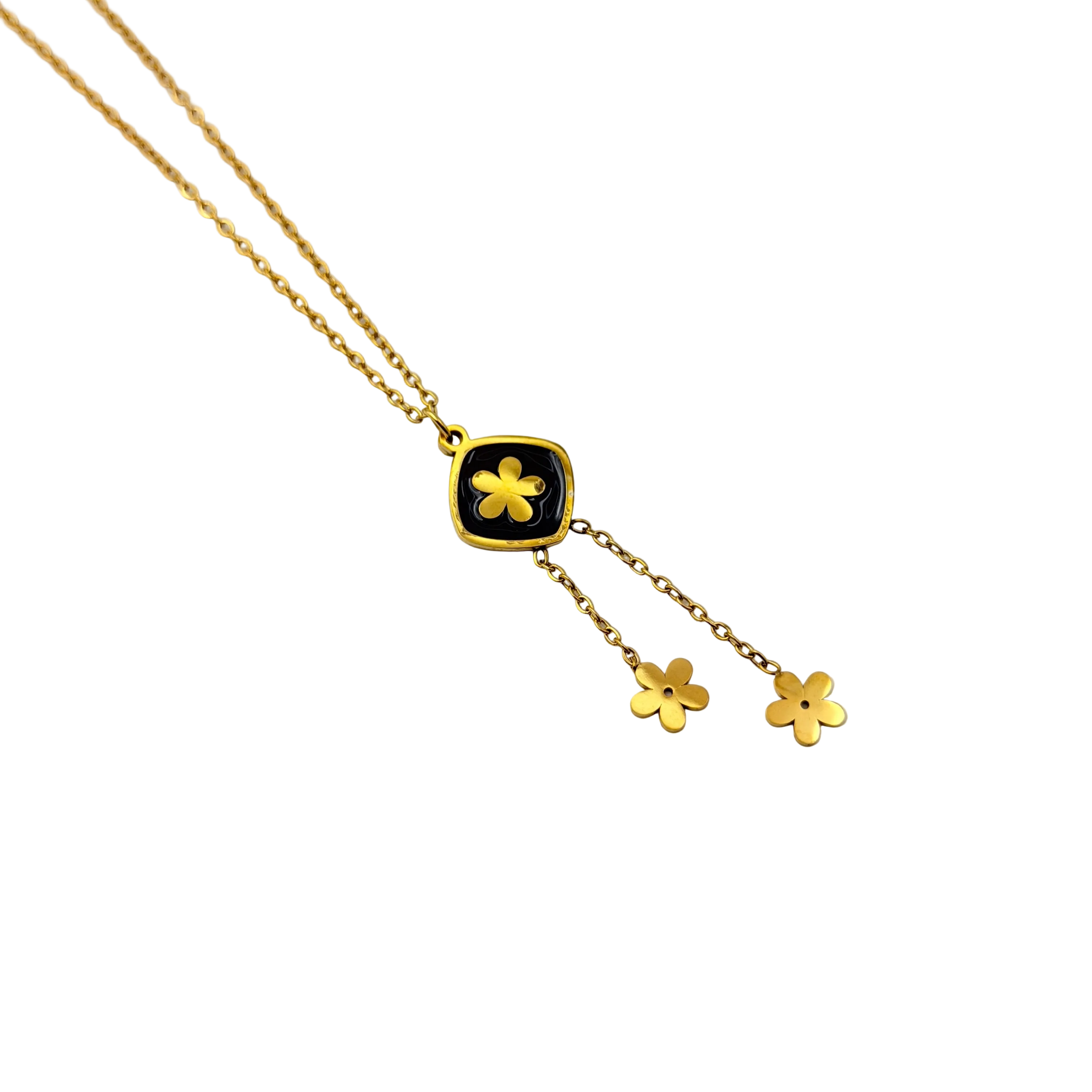 Midnight Bloom Drop Necklace