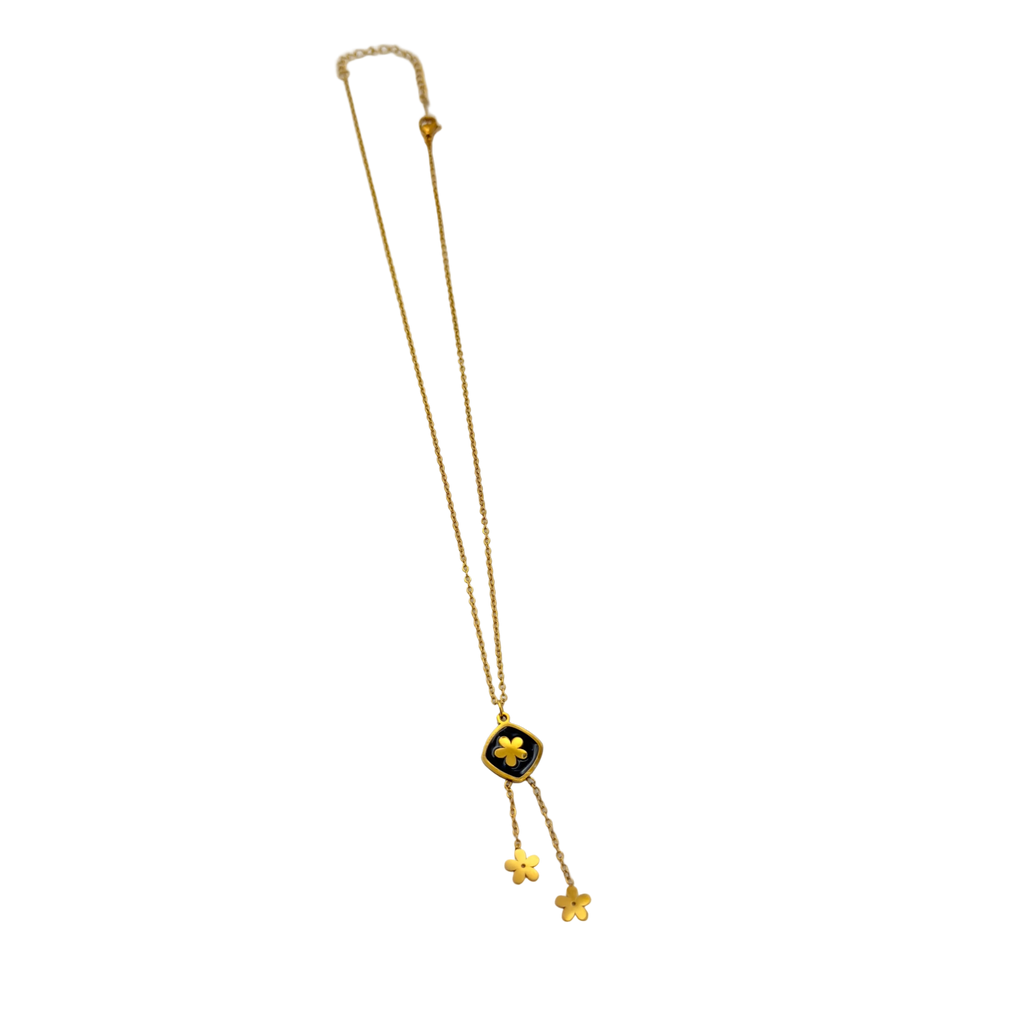 Midnight Bloom Drop Necklace