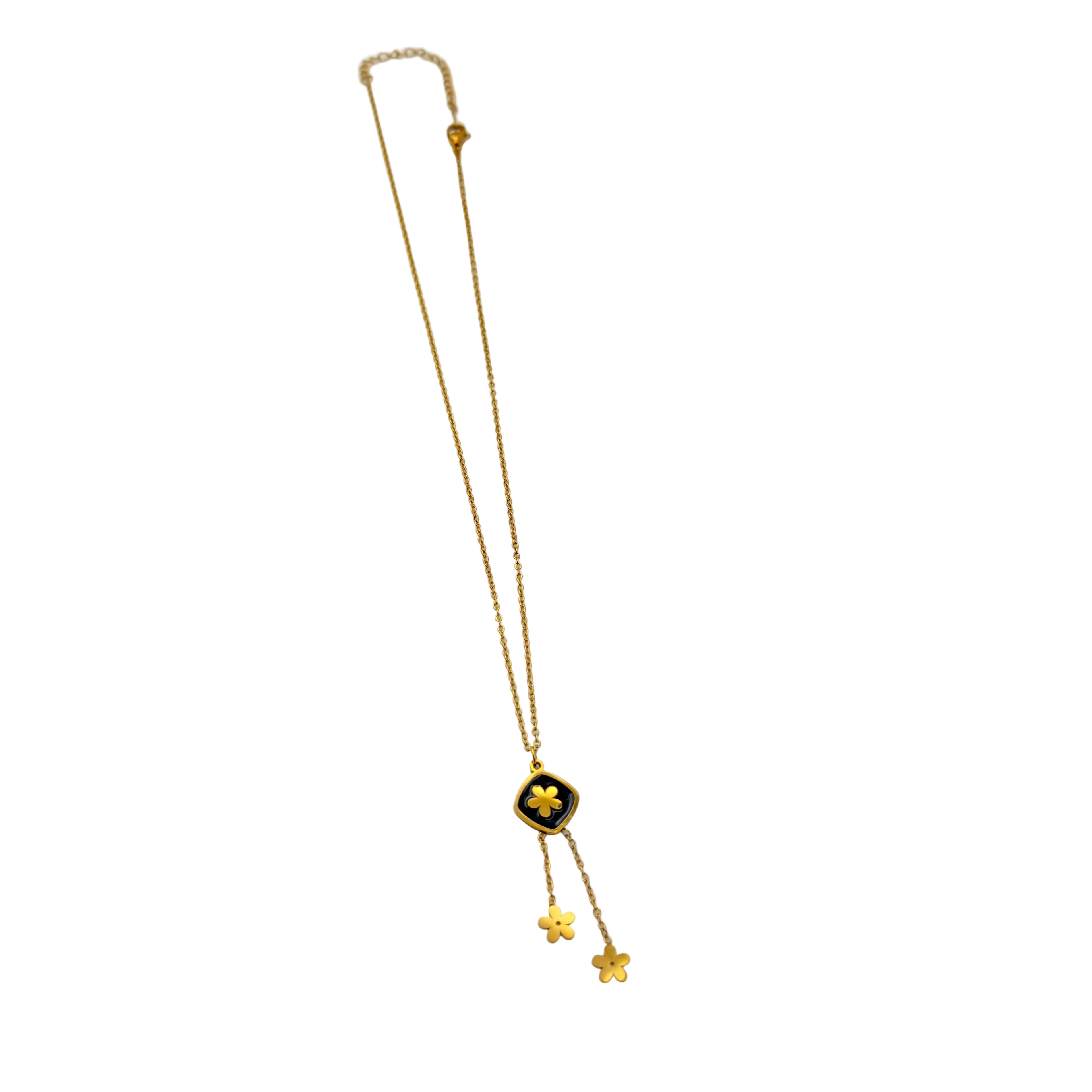 Midnight Bloom Drop Necklace