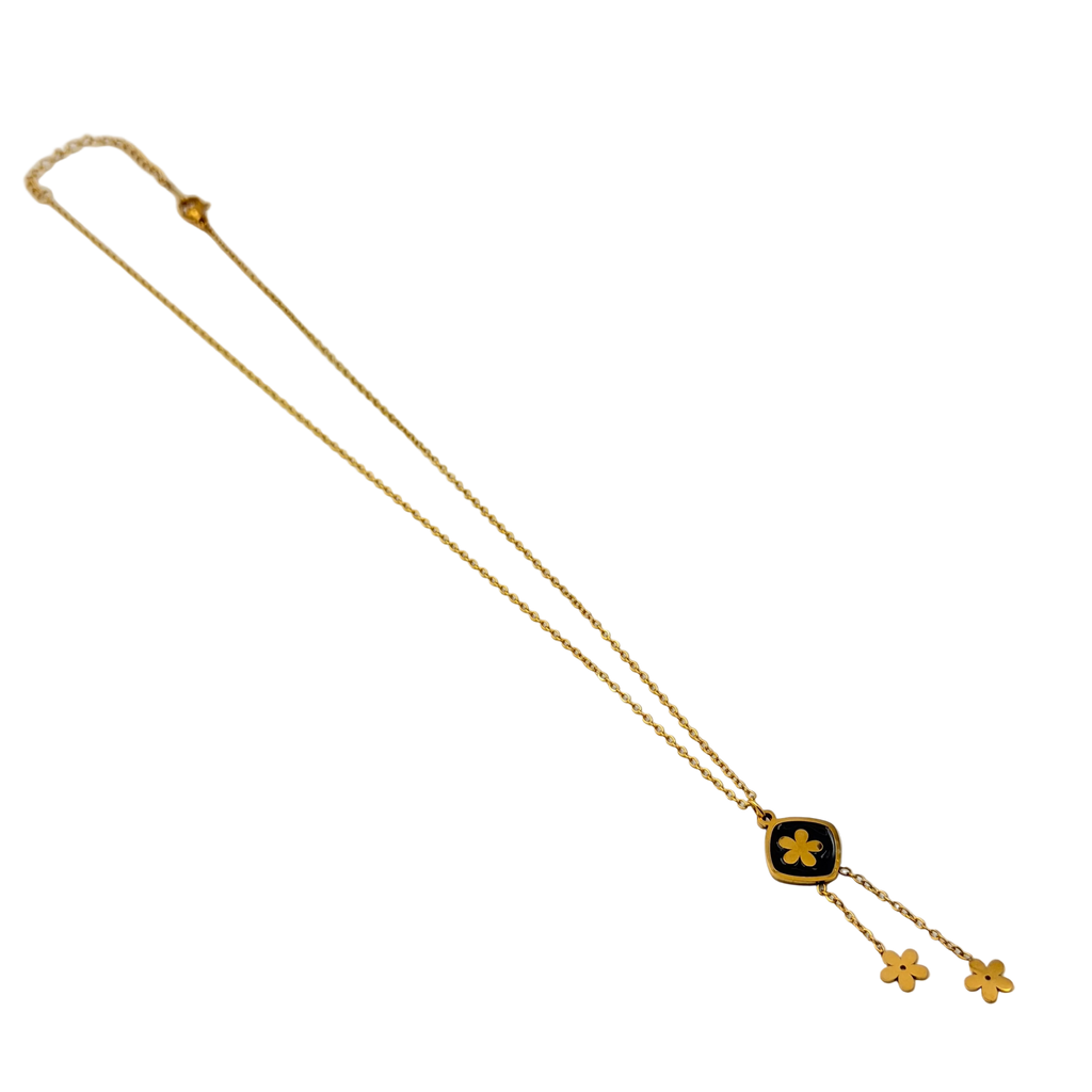 Midnight Bloom Drop Necklace