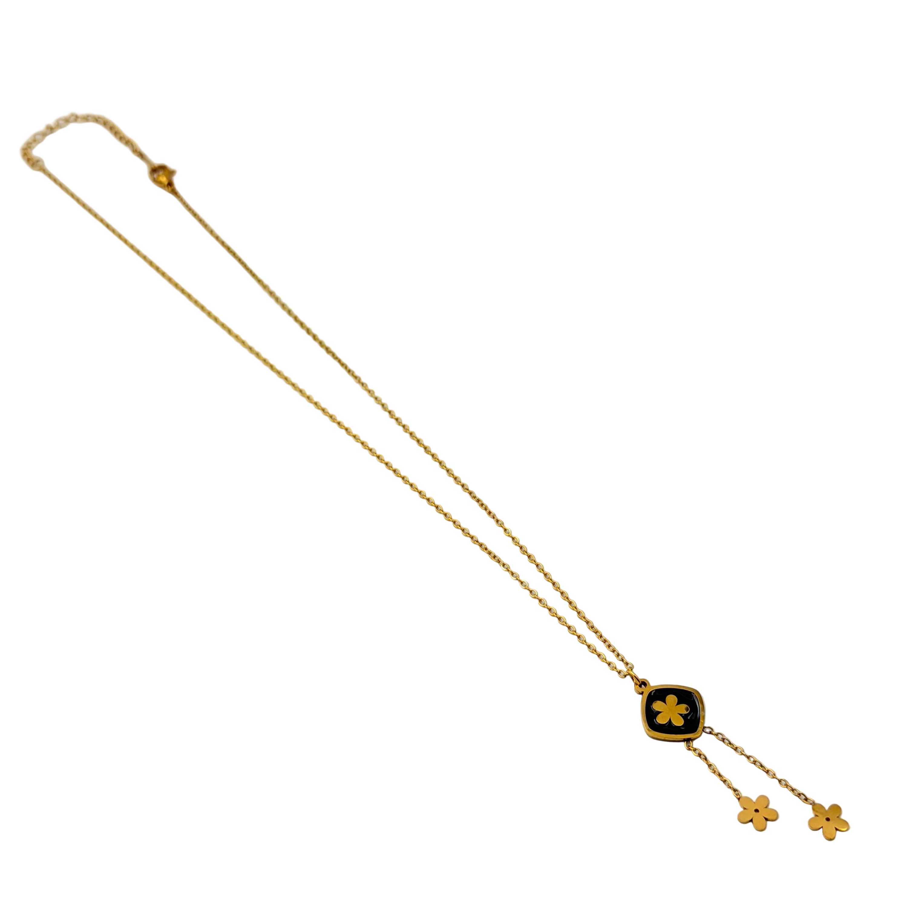 Midnight Bloom Drop Necklace