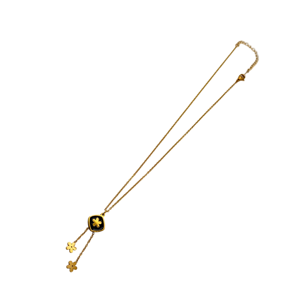 Midnight Bloom Drop Necklace