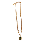 Emerald Cut Minimal Pendant Necklace