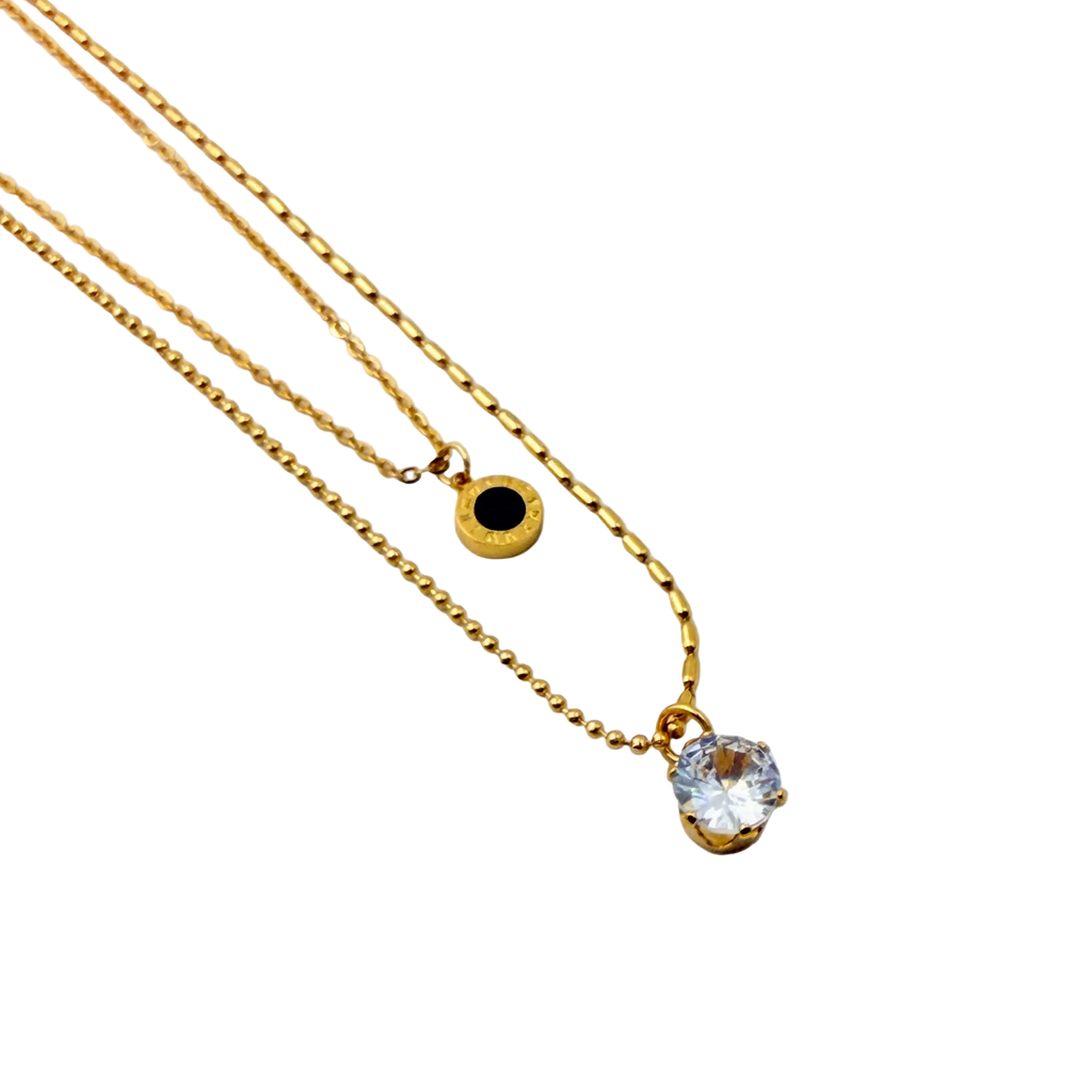 Evil Eye Solitaire Drop Necklace