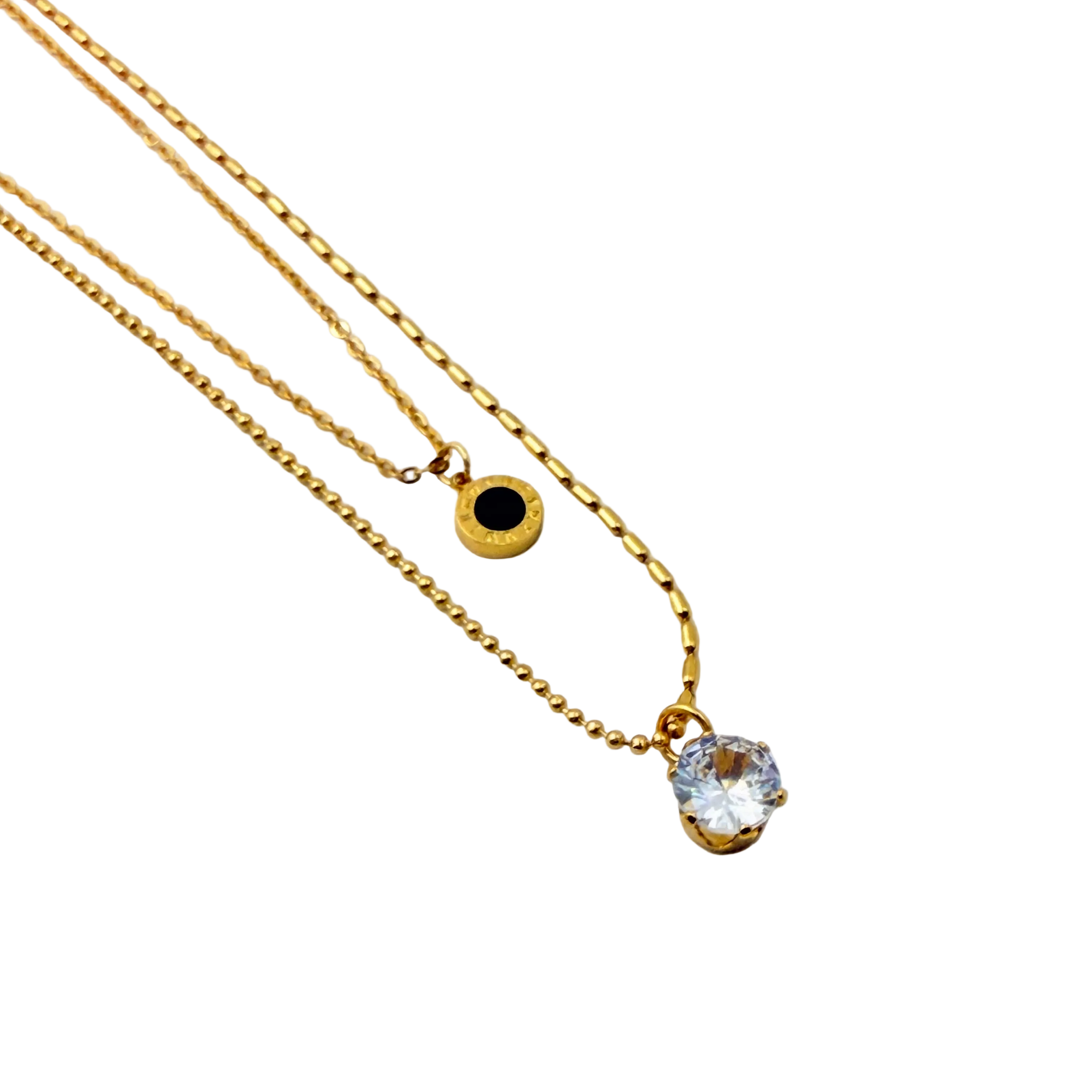 Evil Eye Solitaire Drop Necklace