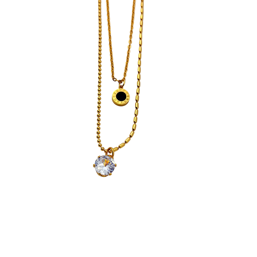Evil Eye Solitaire Drop Necklace