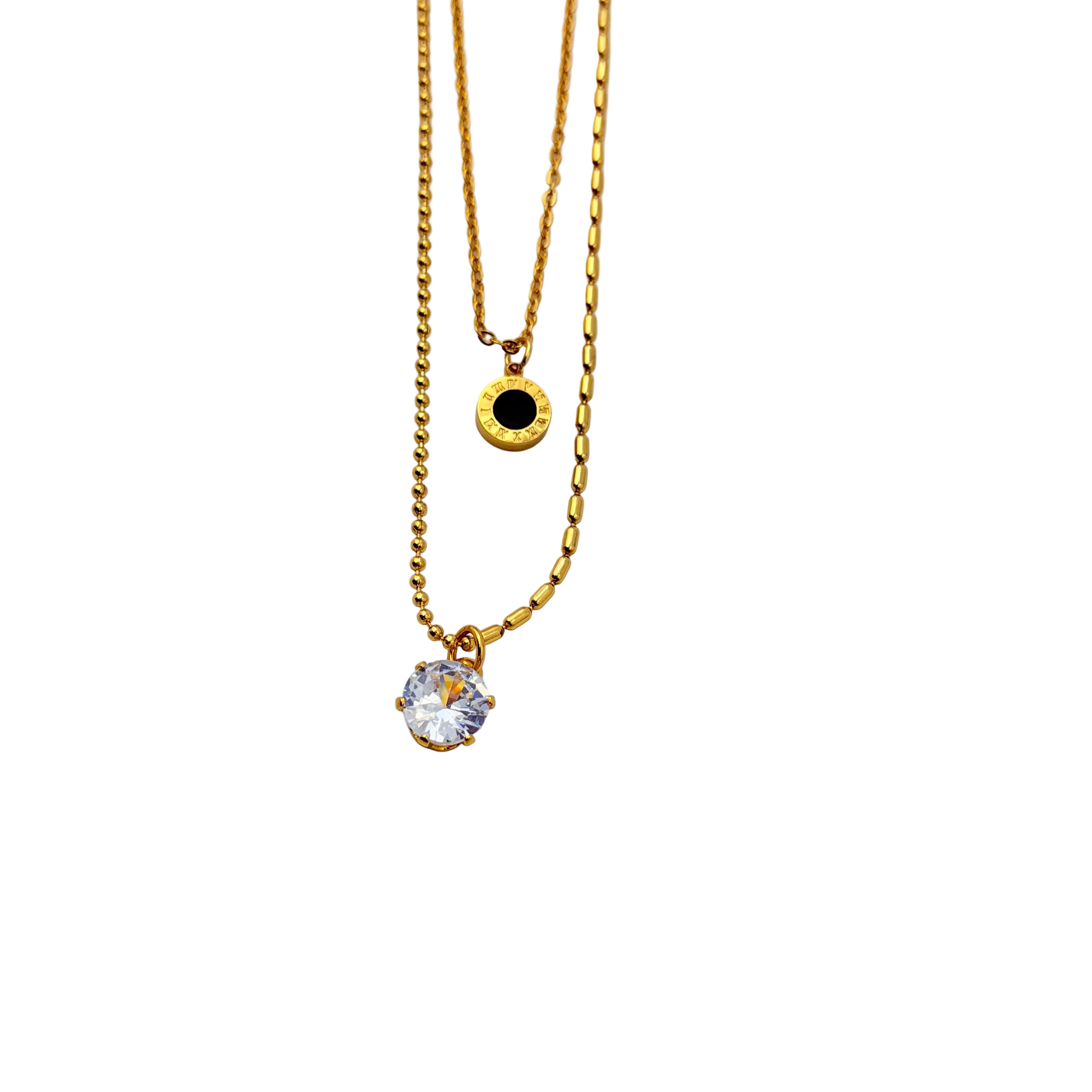 Evil Eye Solitaire Drop Necklace