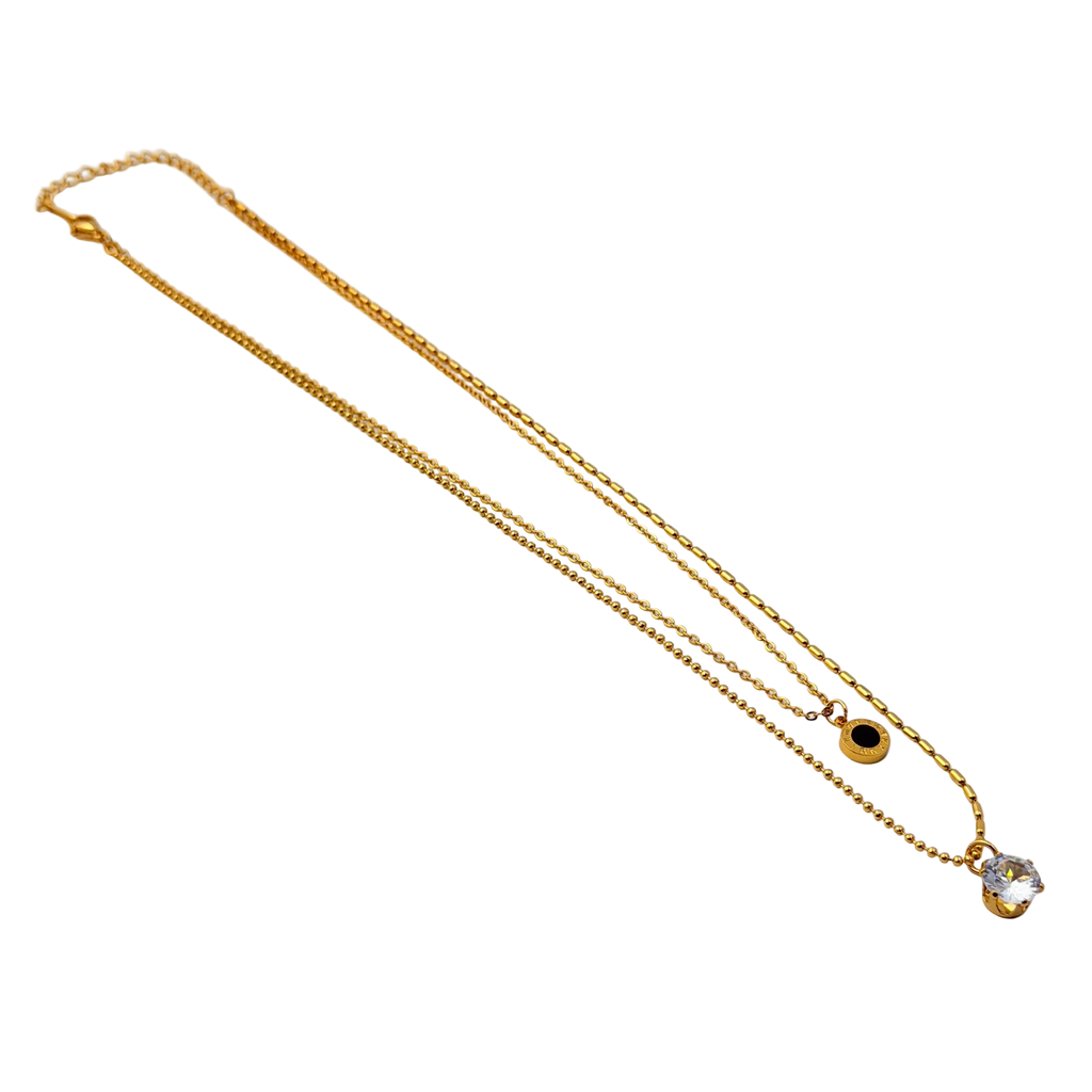Evil Eye Solitaire Drop Necklace