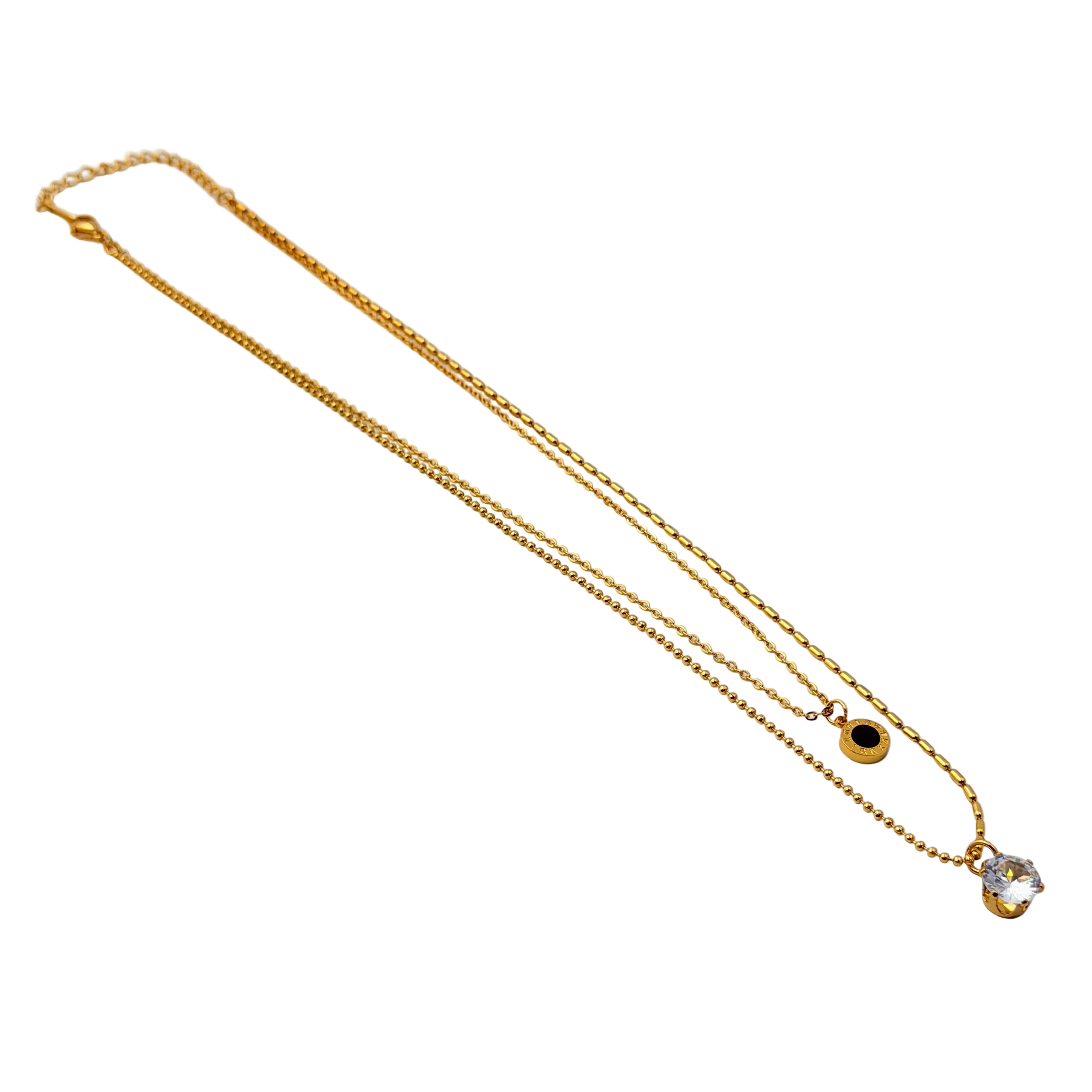 Evil Eye Solitaire Drop Necklace