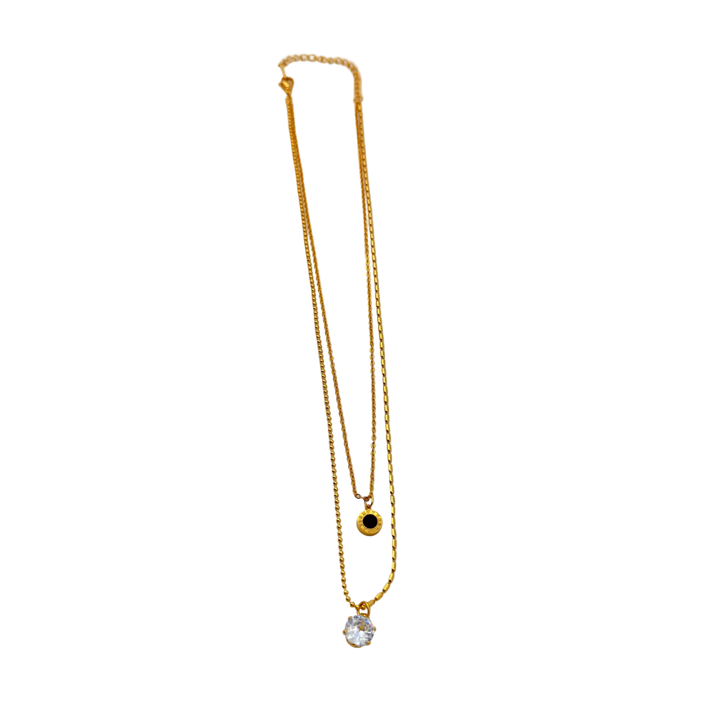 Evil Eye Solitaire Drop Necklace