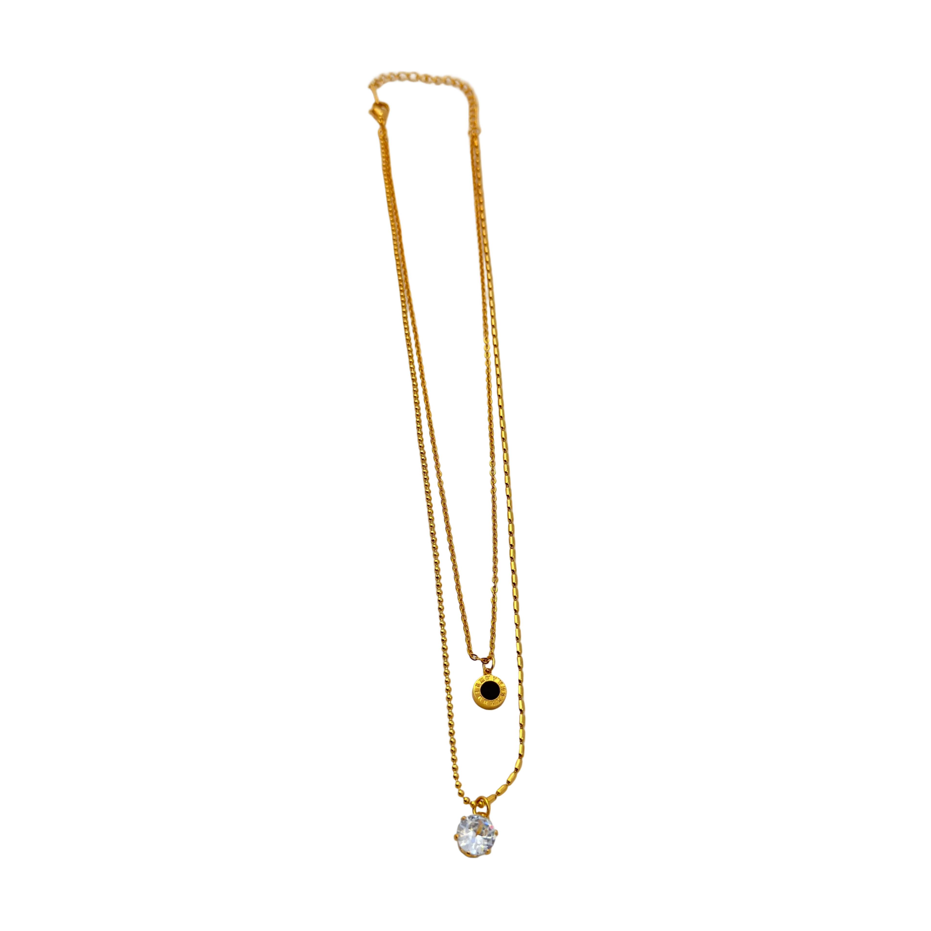 Evil Eye Solitaire Drop Necklace