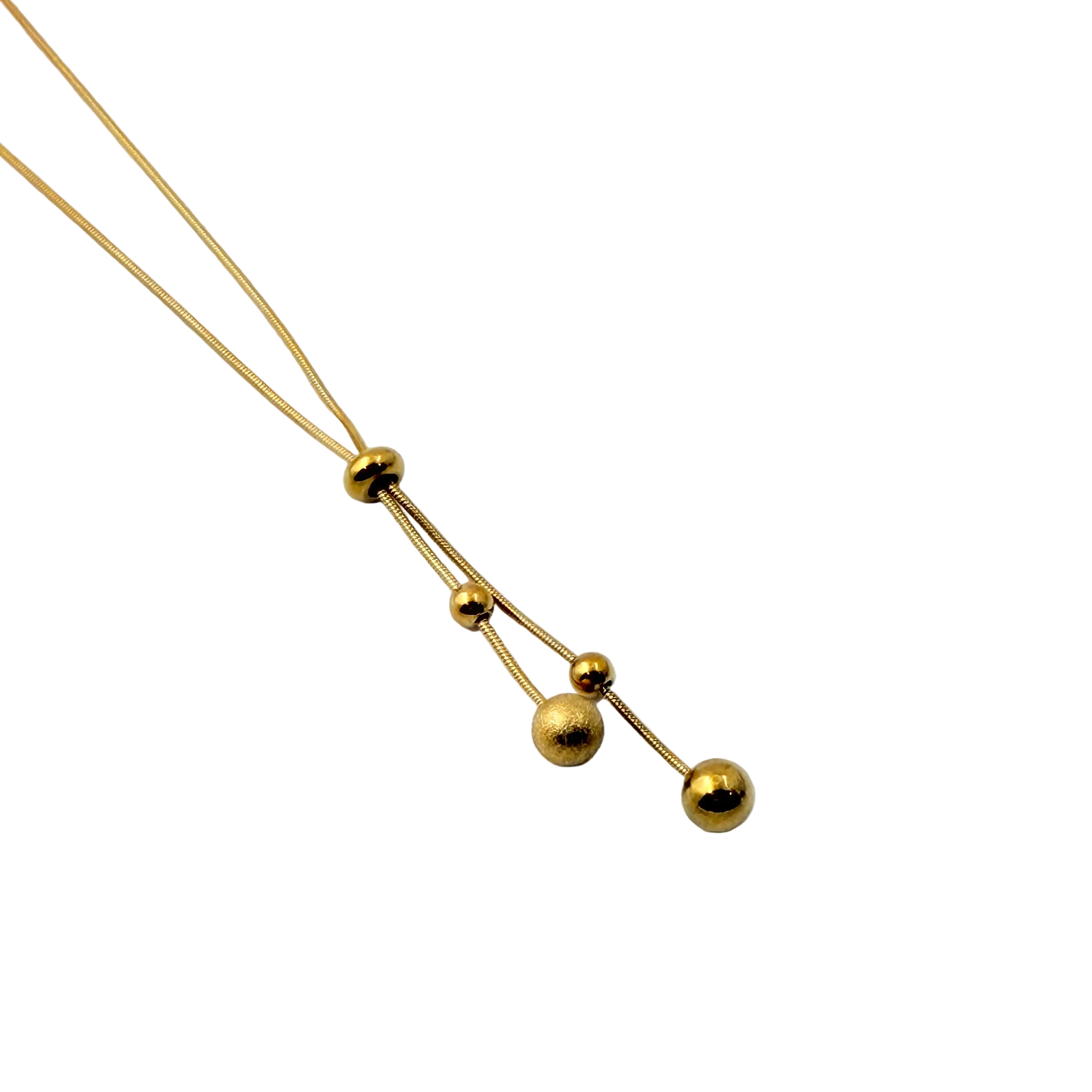 Adjustable Bead Slider Necklace