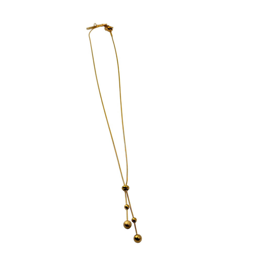 Adjustable Bead Slider Necklace