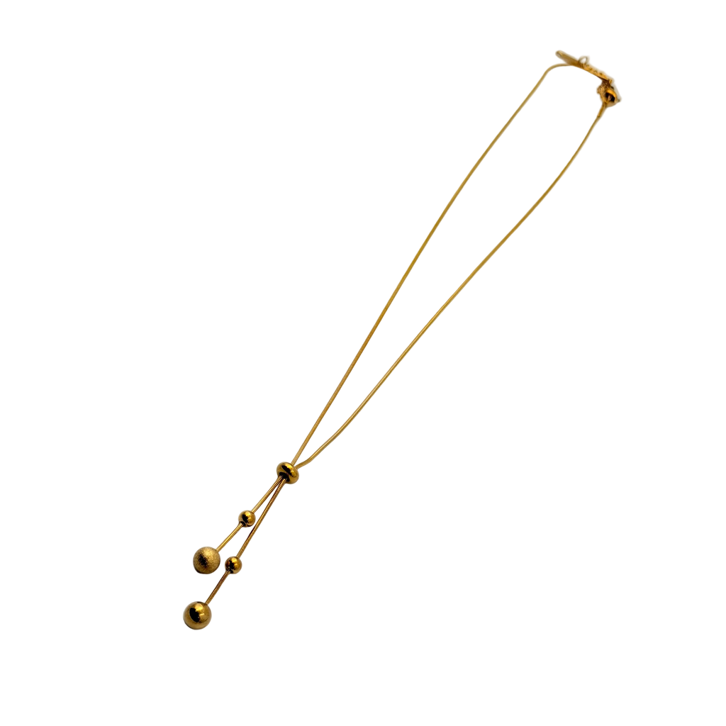 Adjustable Bead Slider Necklace