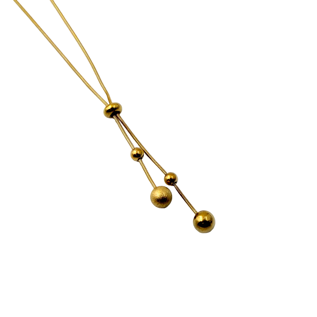 Adjustable Bead Slider Necklace