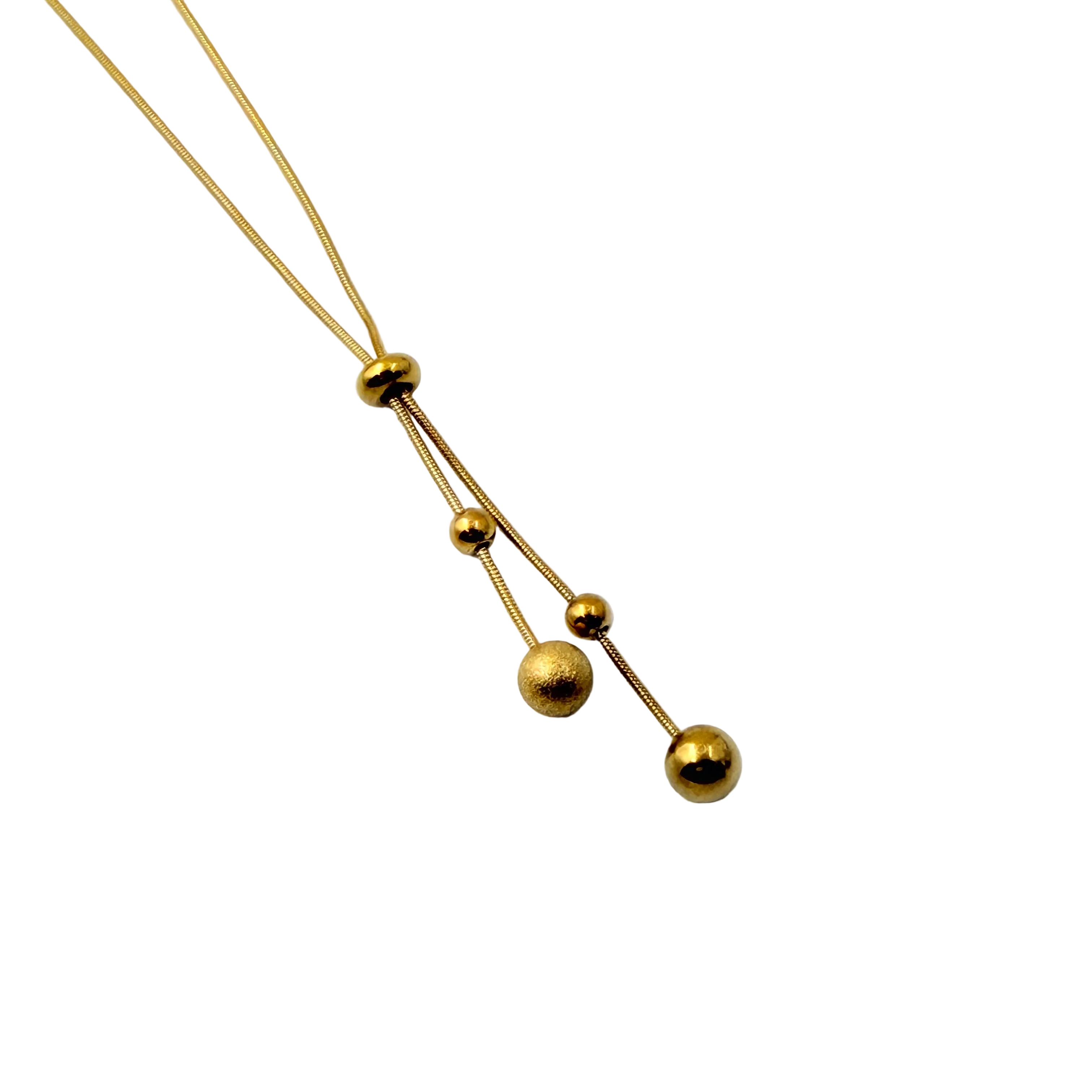 Adjustable Bead Slider Necklace