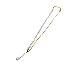 Pearl Slider Drop Necklace