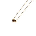 Beaded Heart Charm Necklace