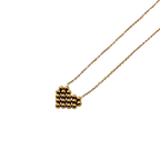 Beaded Heart Charm Necklace