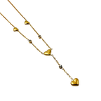 Crystal Heart Drop Necklace
